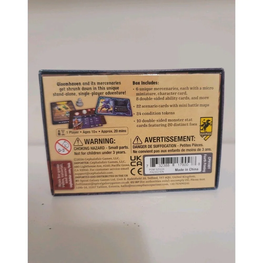 Gloomhaven: Buttons and Bugs Cephalofair Games Solo Adventure